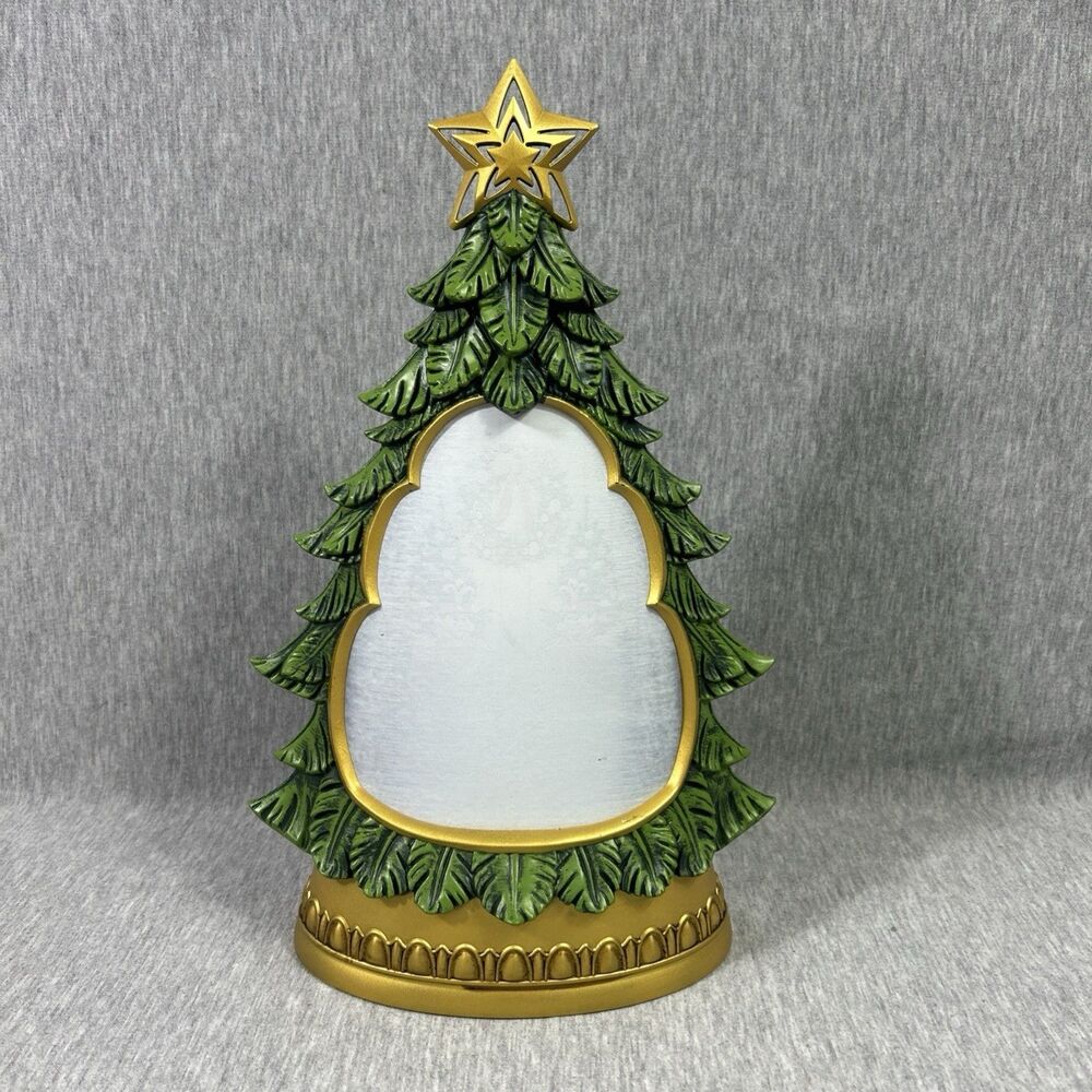Holiday Traditions Illuminated Glitter Tree Santa Snow Globe Christmas-Works! - Picture 3 of 16